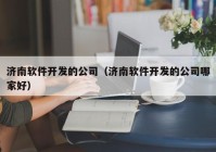 济南软件开发的公司（济南软件开发的公司哪家好）