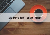 seo优化有哪些（SEO优化是啥）