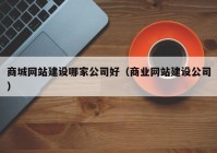 商城网站建设哪家公司好（商业网站建设公司）